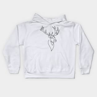 deer's head Kids Hoodie